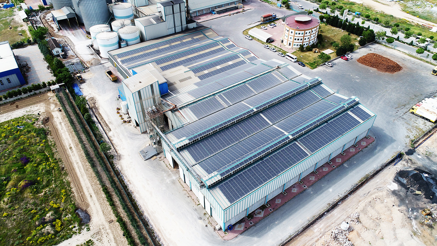 KONYA - GİTAŞ A.Ş. AYDOĞANLAR GROUP - 735 kWp - Çatı Üzeri Güneş Santrali