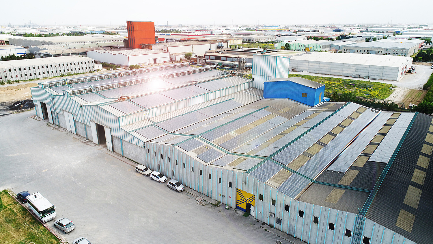 KONYA - GİTAŞ A.Ş. AYDOĞANLAR GROUP - 735 kWp - Çatı Üzeri Güneş Santrali