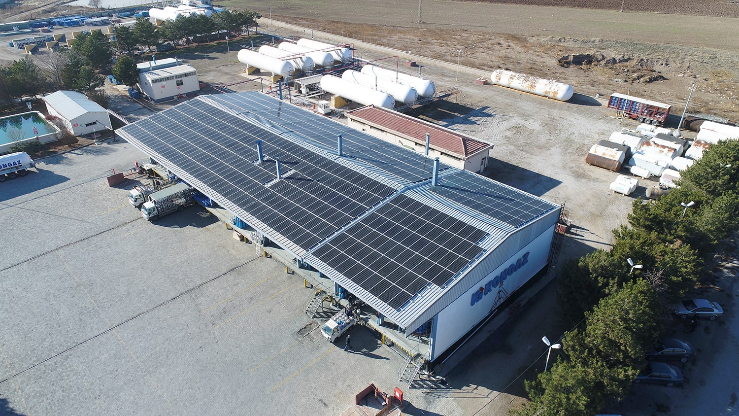 KONYA - KONGAZ A.Ş. 200 kWp - Çatı Üzeri Güneş Santrali